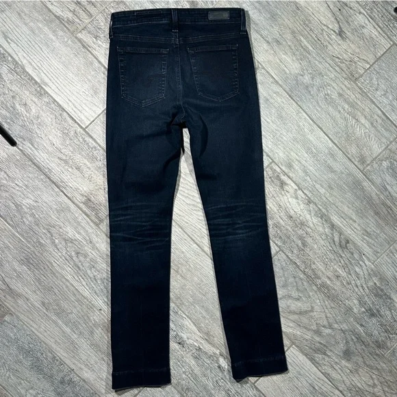 AG ADRIANO GOLDSCHMIED THE MARI Dark Wash High Rise Straight Leg Jeans 27 - Picture 8 of 15